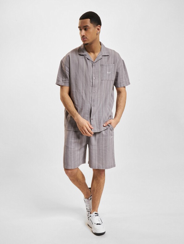 Stripe Structured Short Sleeve-4