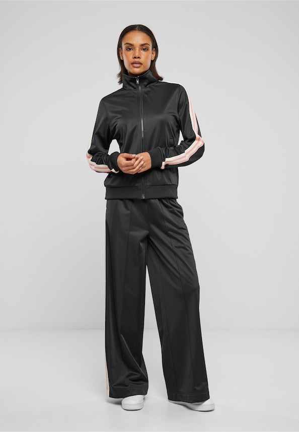 Ladies Pin Tuck Track Pants-4