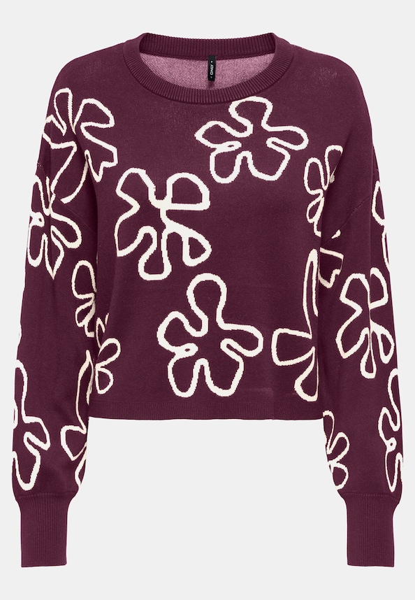 Only Montana Ls Jq O-Neck Cc Knt-5