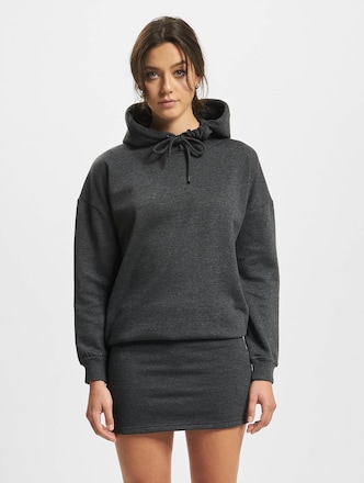 DEF Cropped Hoody Dress Anthracite
