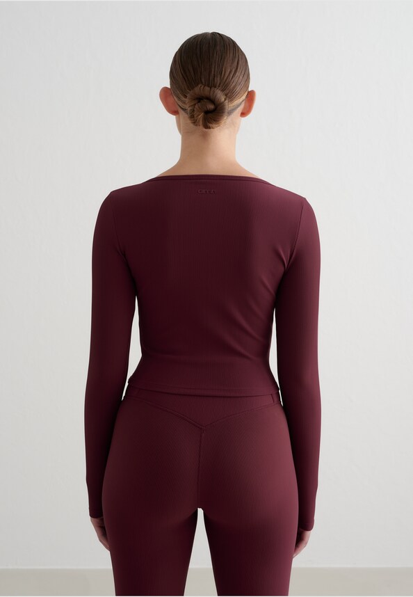 Cherry Ribbed Performance-1
