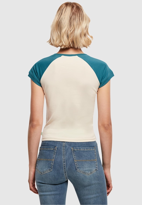 Ladies Organic Stretch Short Retro Baseball-1