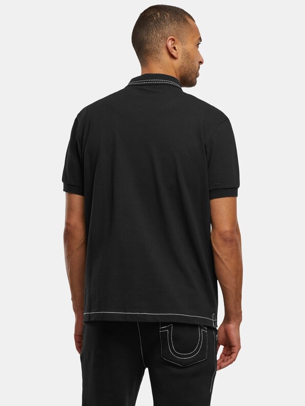 True Religion RELAXED BIG T EMBRO PIQUE POLO-1