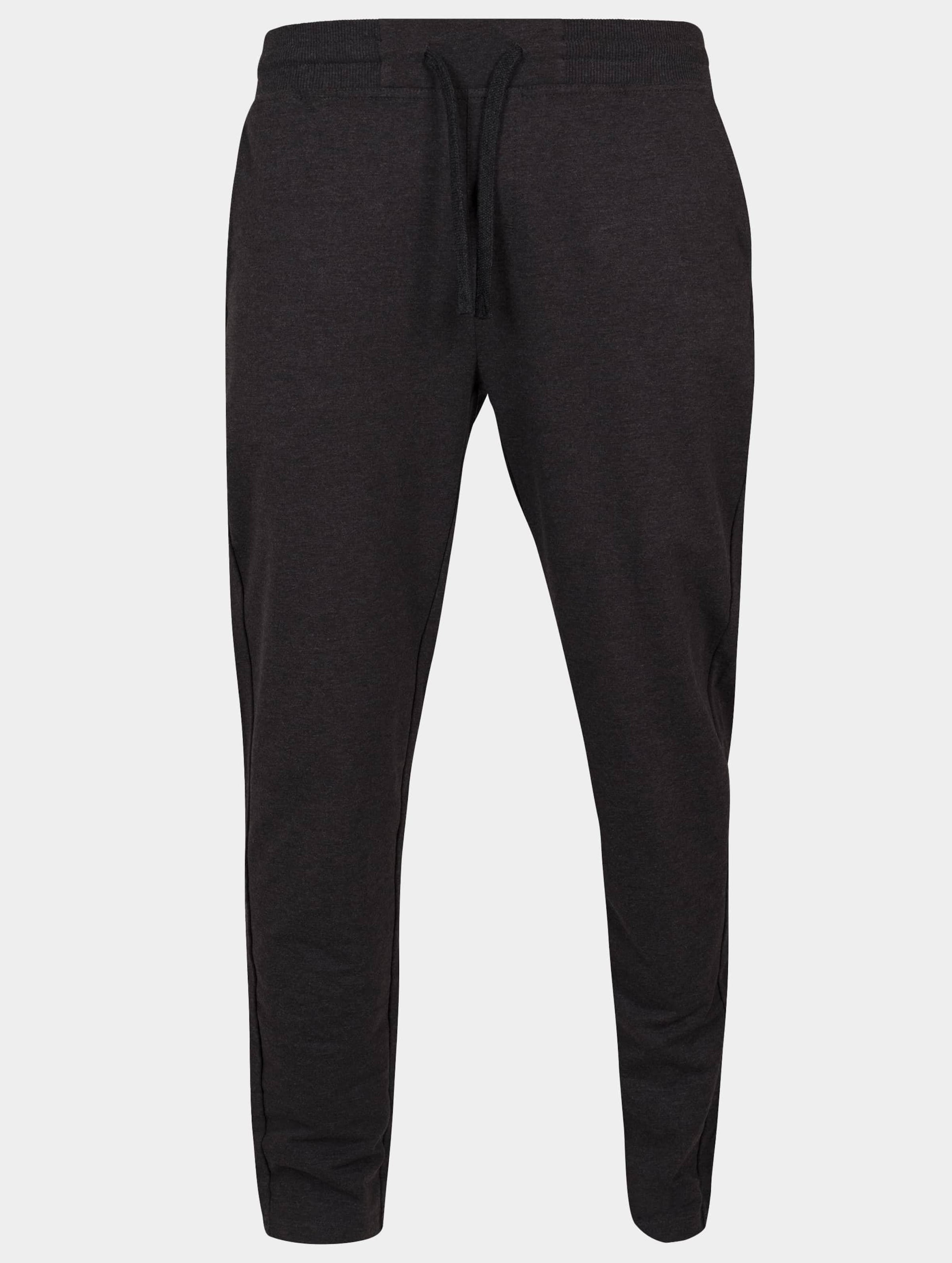 Build Your Brand Terry Jogging Long Pants Mannen op kleur grijs, Maat XL