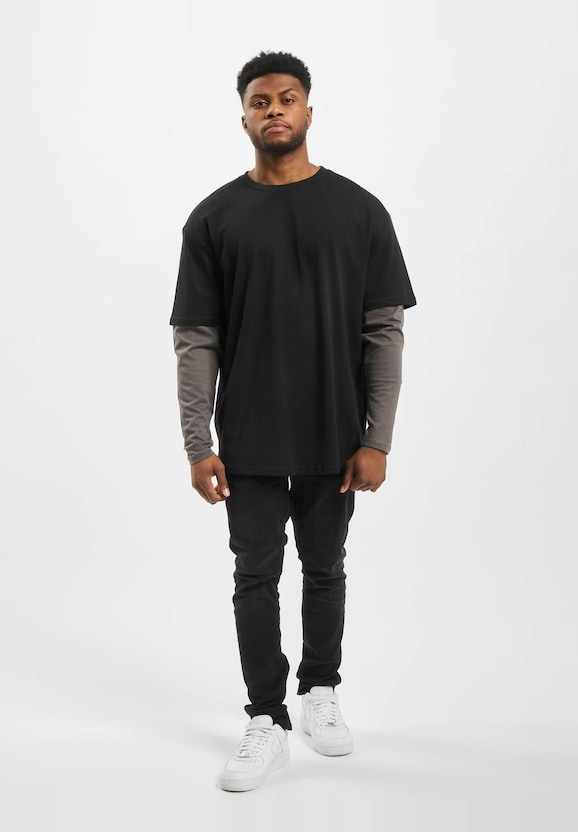 Oversized Shaped Double Layer LS Tee-3