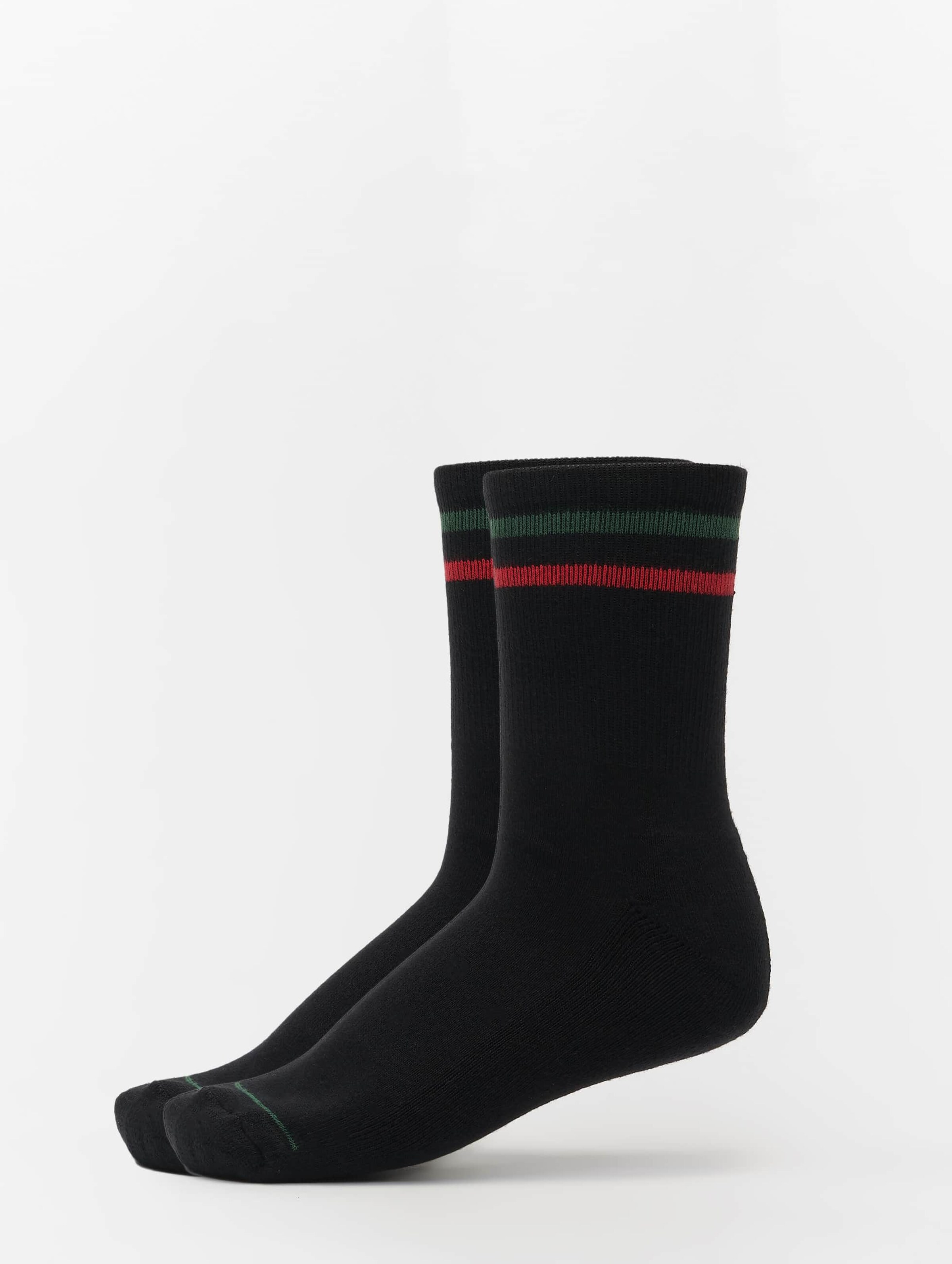 Urban Classics 3-Tone College Socks 2 Pack Vrouwen op kleur zwart, Maat 3538