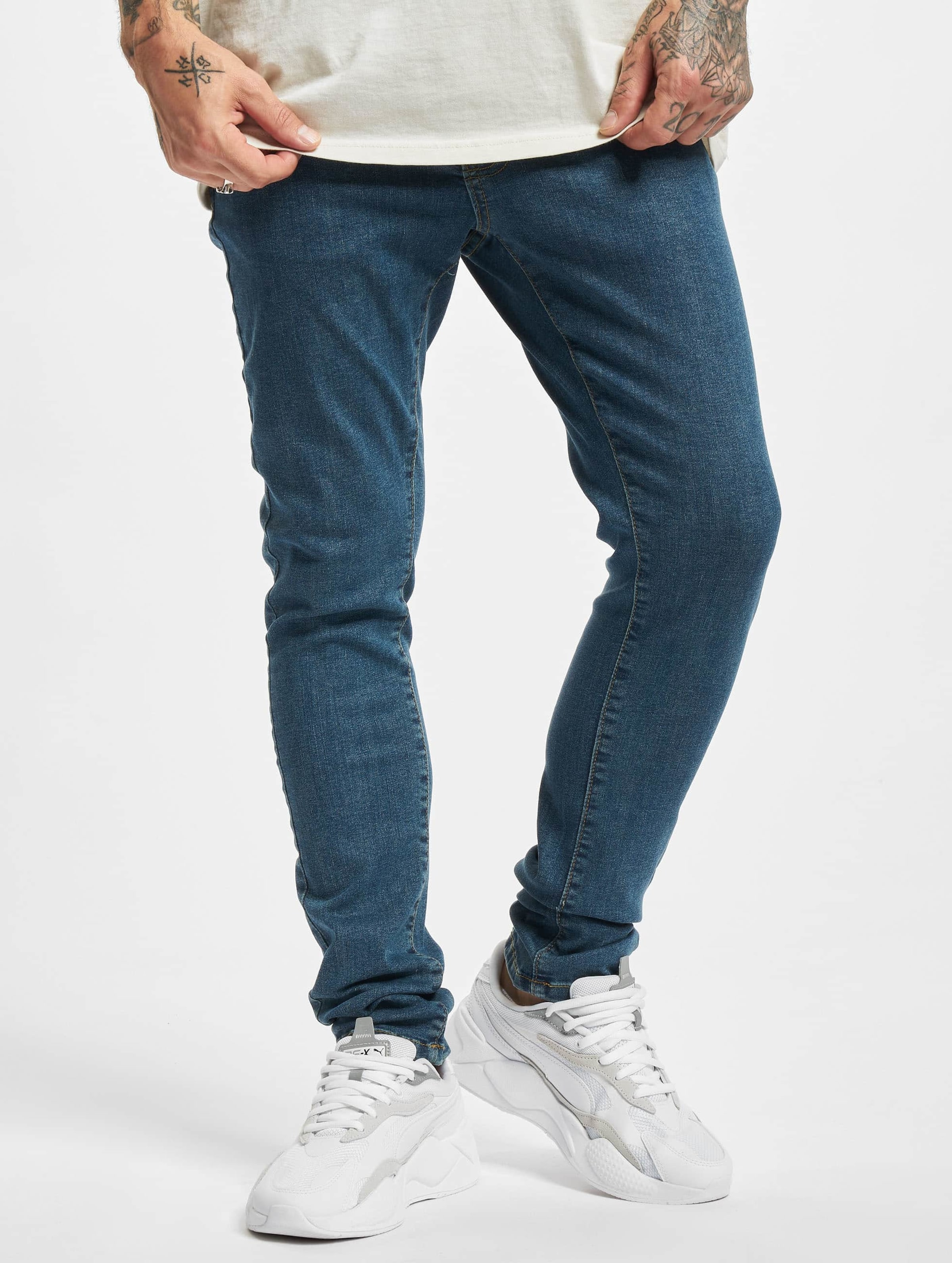 Urban Classics Jeans med smal passform Mannen op kleur blauw, Maat W36_L32