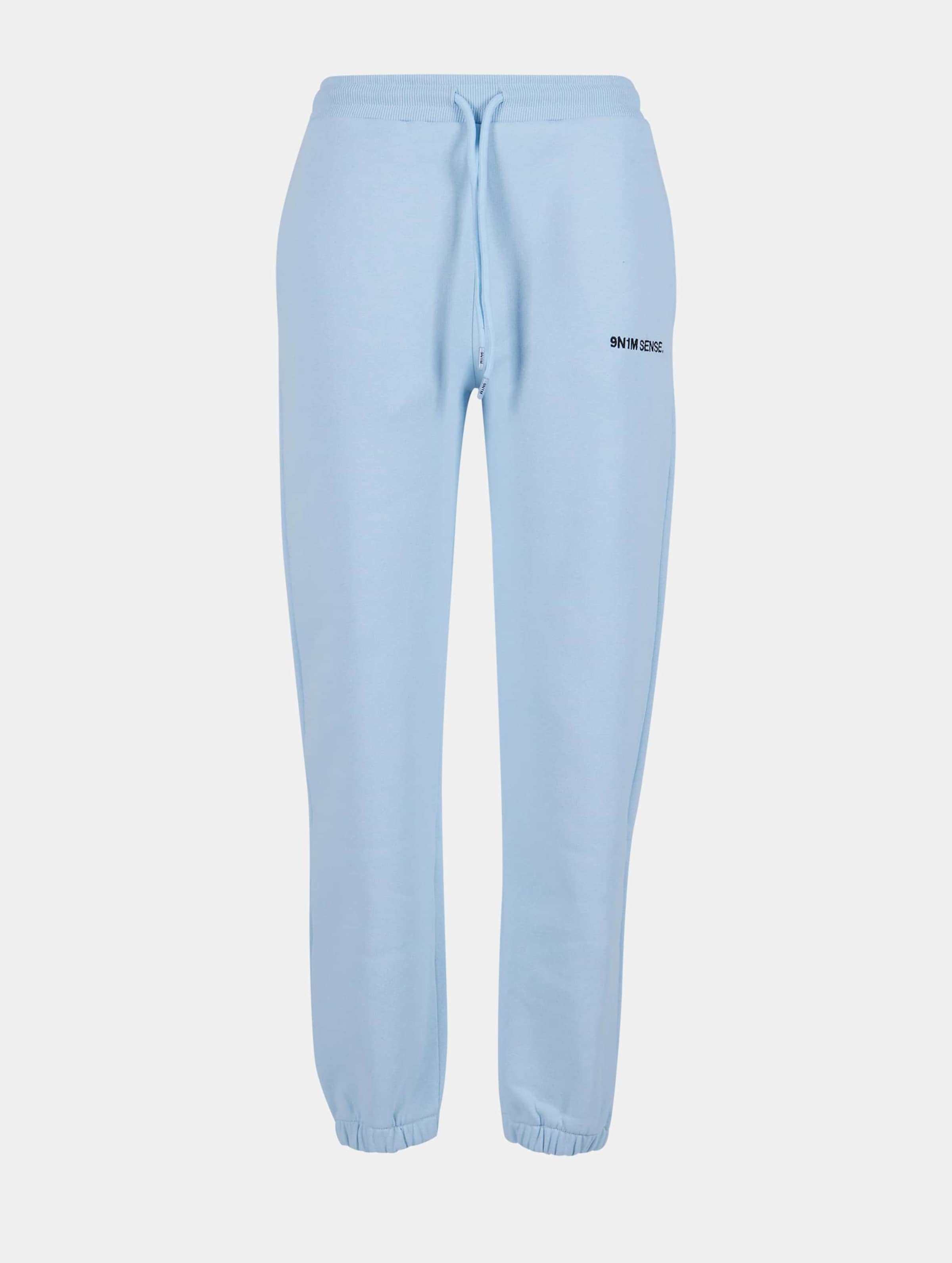 9N1M SENSE W-Essential Sweatpants Vrouwen op kleur blauw, Maat XL