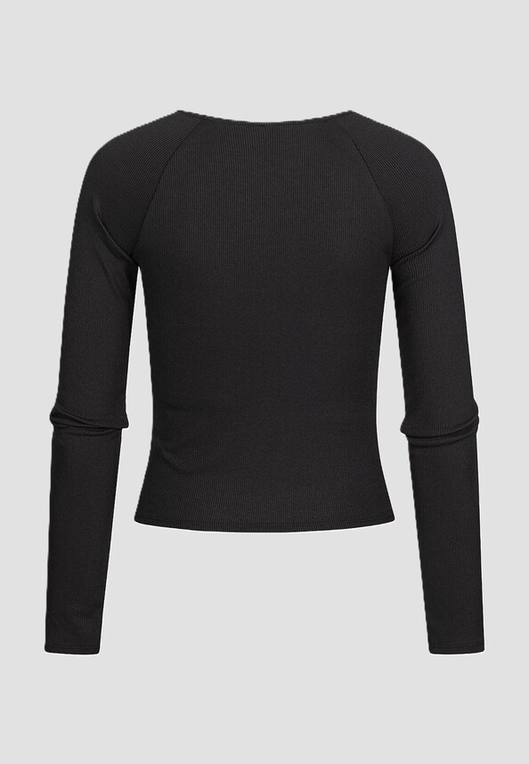 JDY by ONLY Damen kurzer Longsleeve Pullover-1