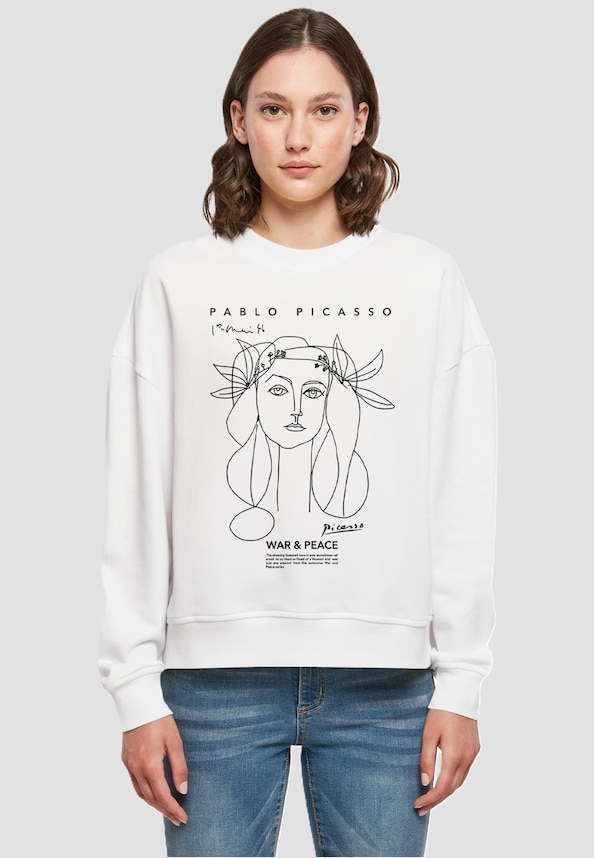 Ladies APOH - Picasso War And Peace Oversized Crewneck-0