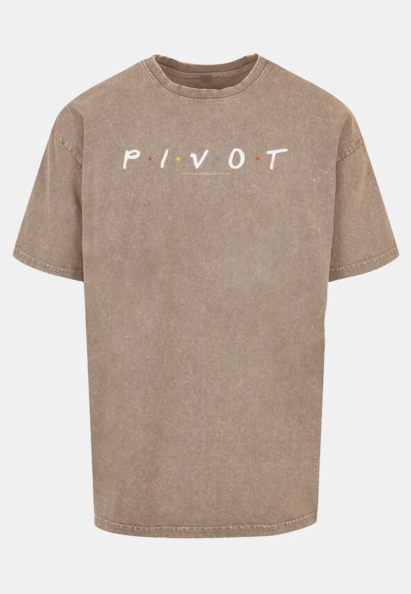 Friends - Pivot Logo Acid Washed Oversize-2