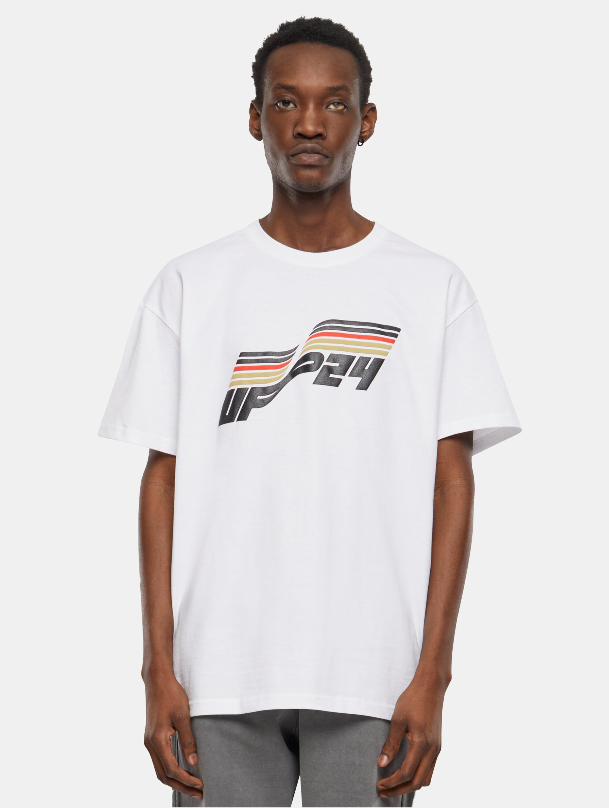 Mister Tee Upscale UP24 Heavy Oversize T-Shirts Männer,Unisex op kleur wit, Maat XL