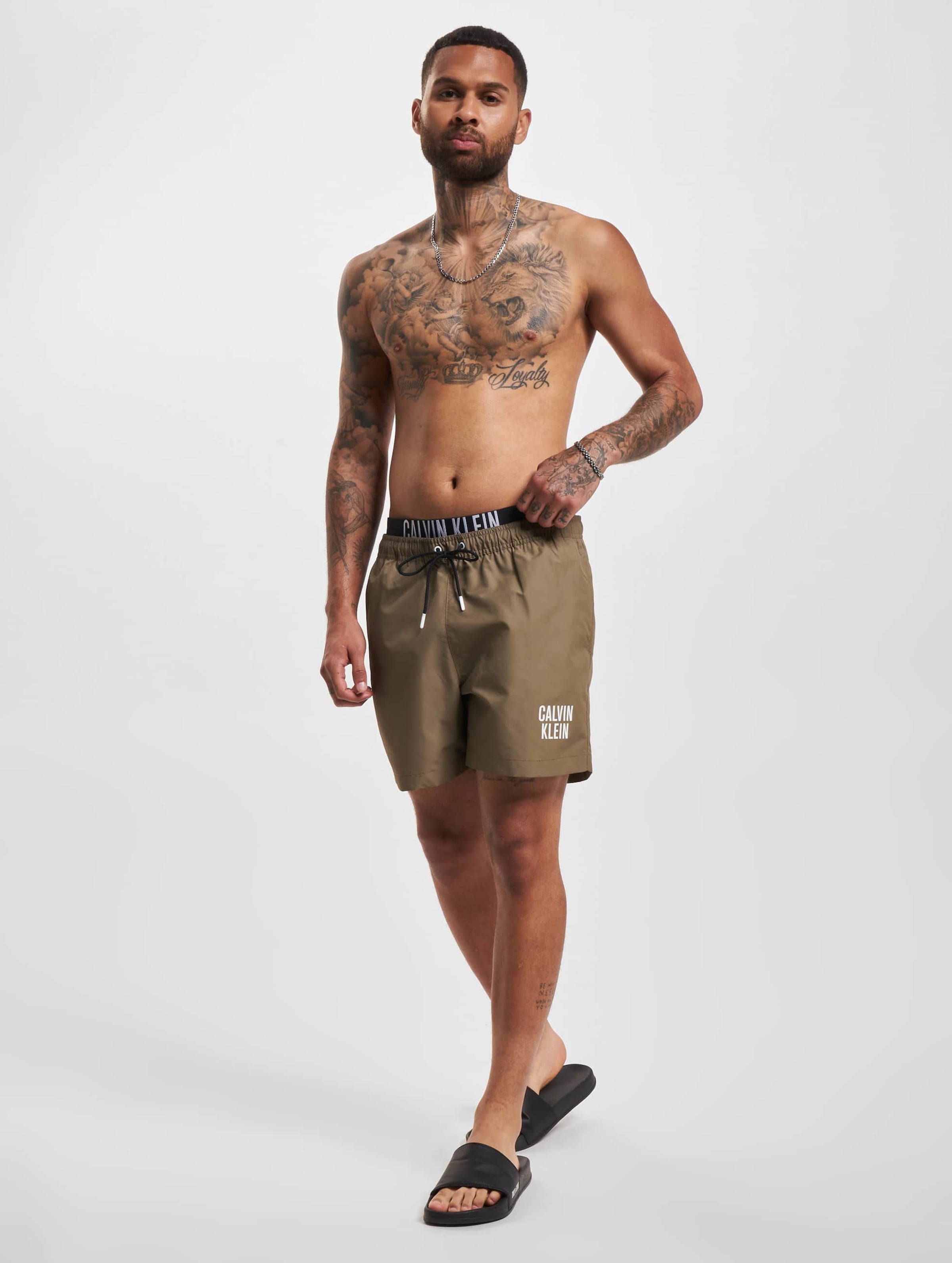 Calvin klein outlet khaki swim shorts