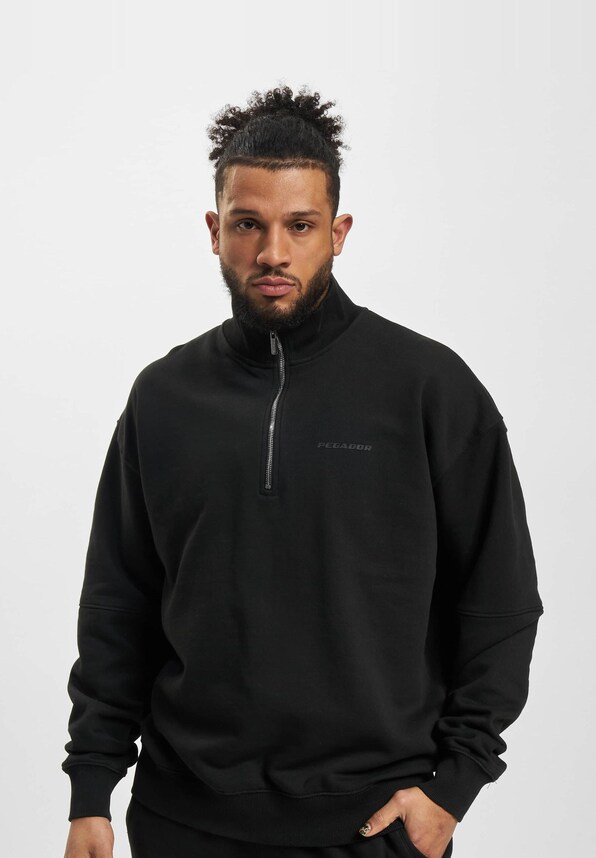 Logo Oversized Halfzip Vintage-1