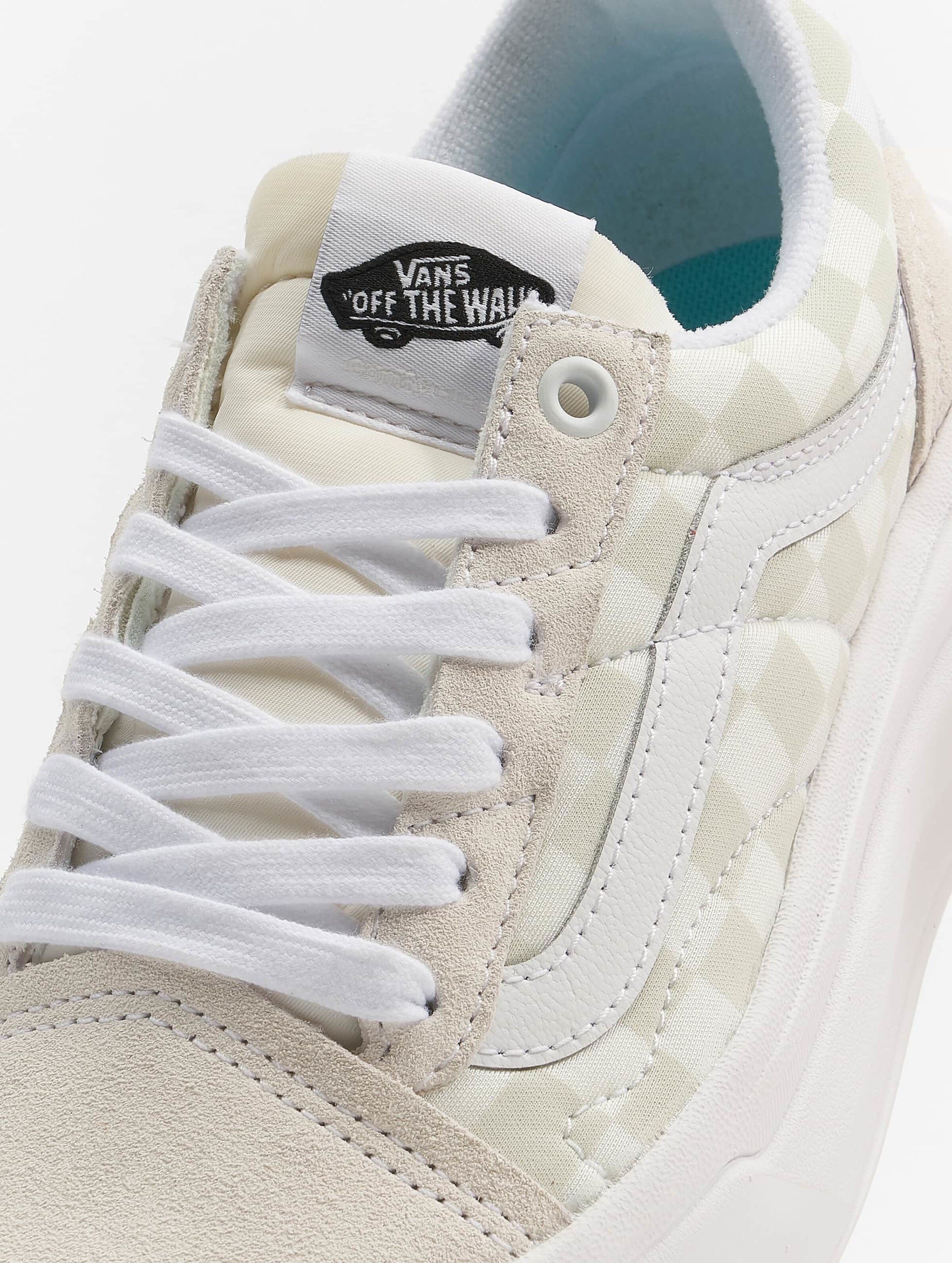 Cream checkerboard clearance vans old skool