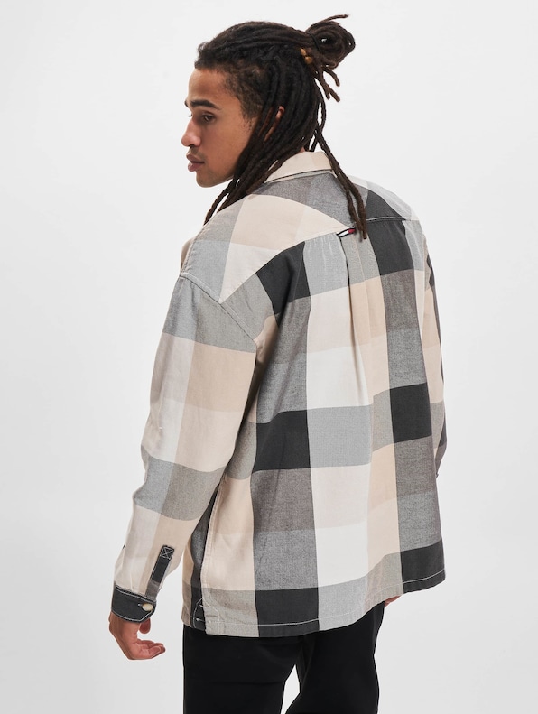 Tommy Jeans Bold Check Overshirt Langarmhemd-1