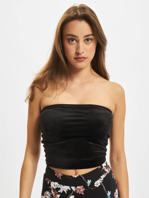 Ladies Short Velvet Tube-2