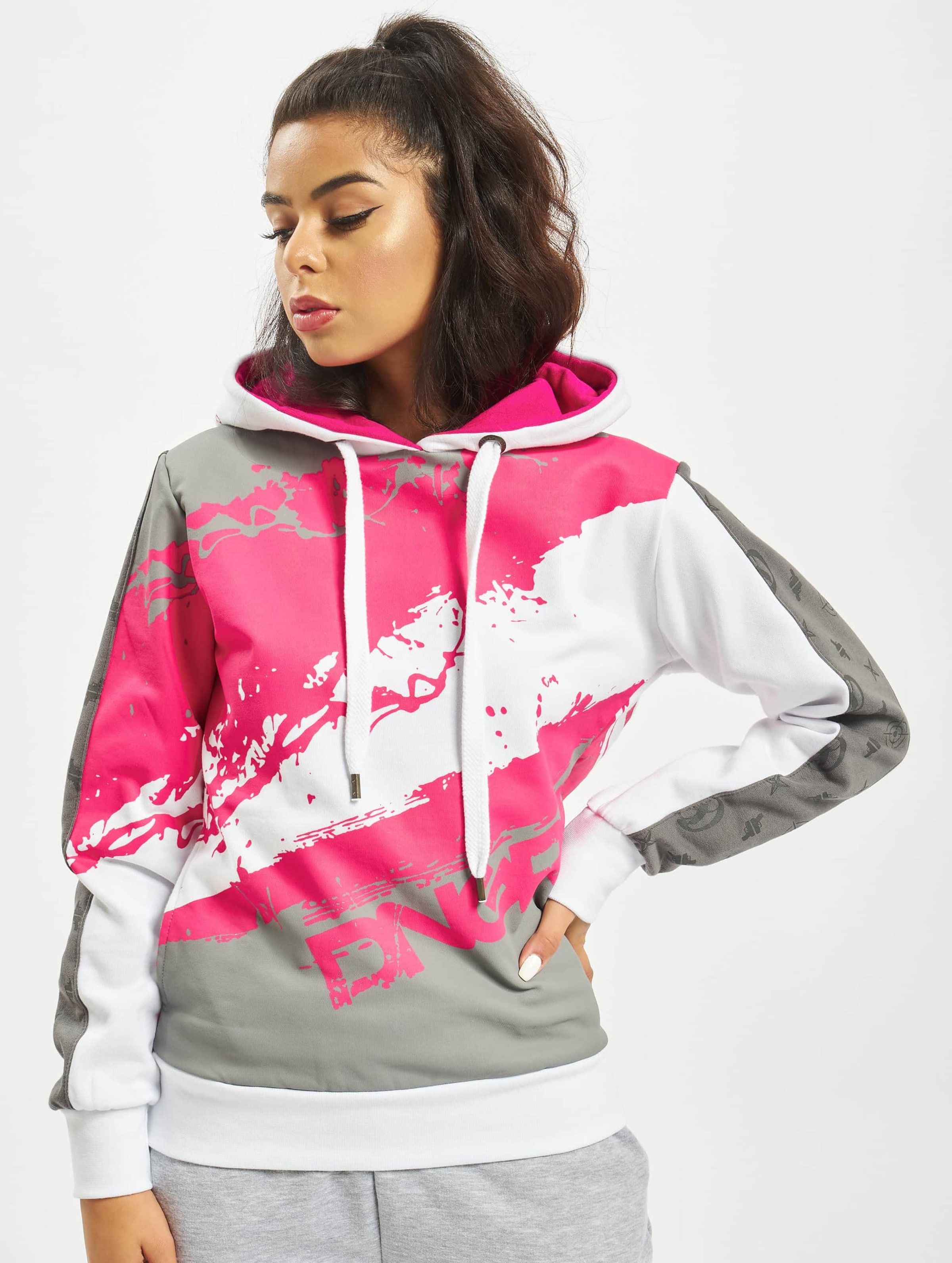 Dangerous DNGRS Anger Hoody Vrouwen op kleur wit, Maat XL