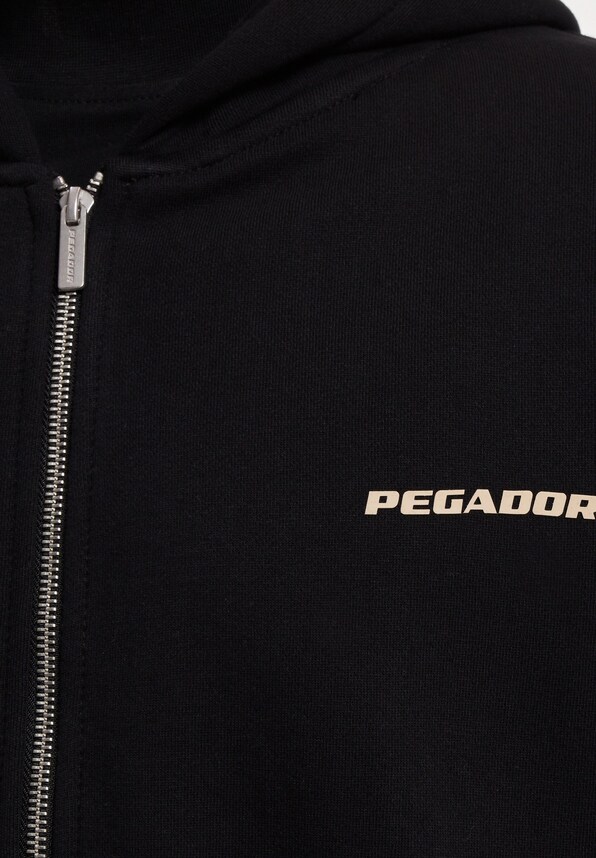 PEGADOR Colne Logo Oversized Sweat Zip Hoodies-3
