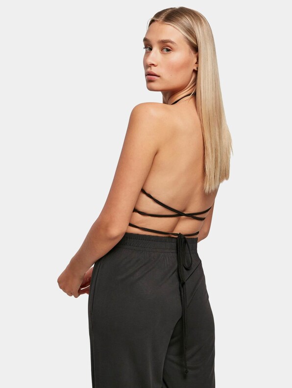 Ladies Rib Trapeze Cropped-1