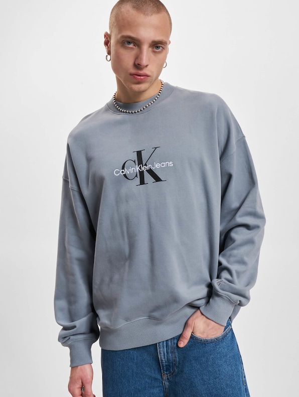 Calvin Klein Jeans Monologo Oversized Crew Neck Sweater-0