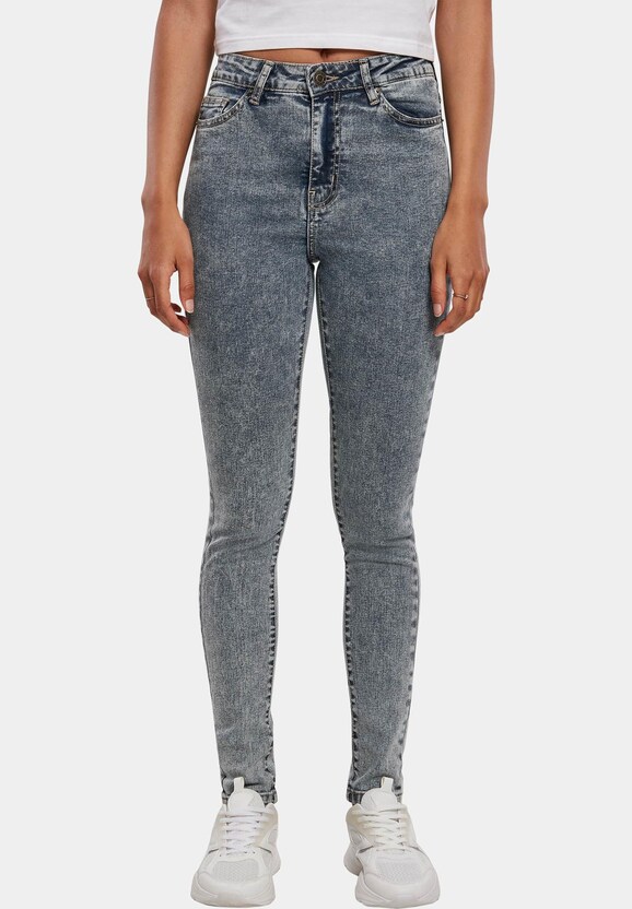 Ladies High Waist Skinny Jeans-2