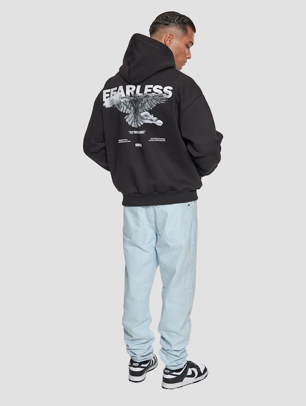 Dropsize Heavy Oversize Fearless Hoodies-4