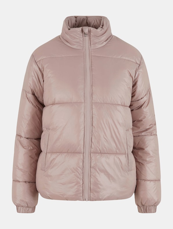 Ladies Recycled Short Shiny Puffer-4