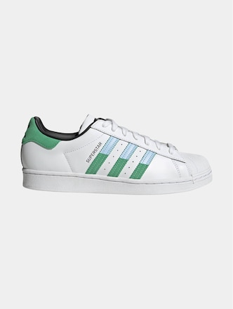 Adidas Originals Superstar Sneakers Ftwr White/Semi Screaming Green/Blue