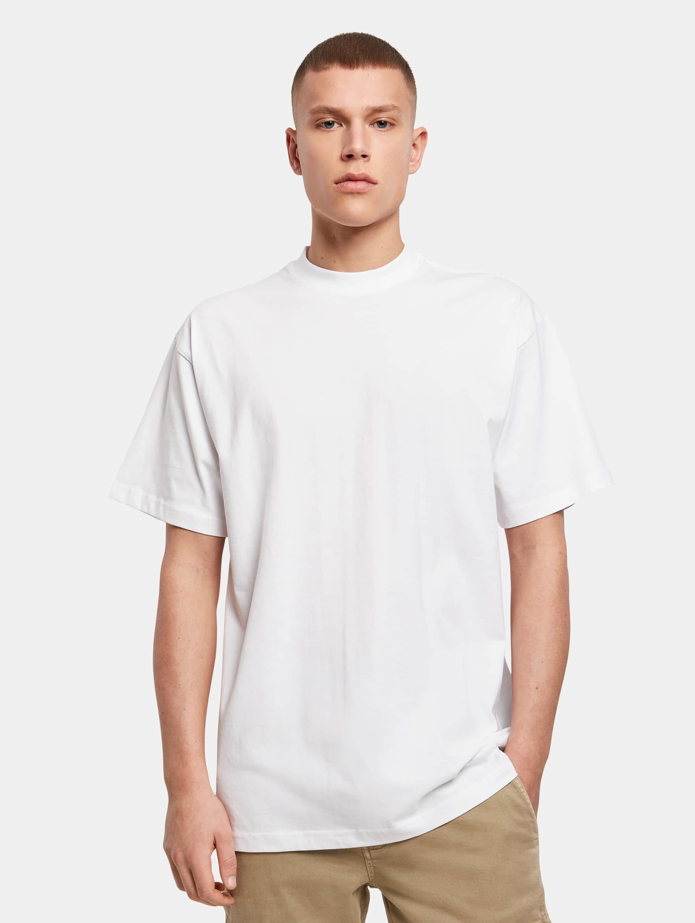 Build Your Brand Premium Combed Jersey Loose Mannen op kleur wit, Maat XXL