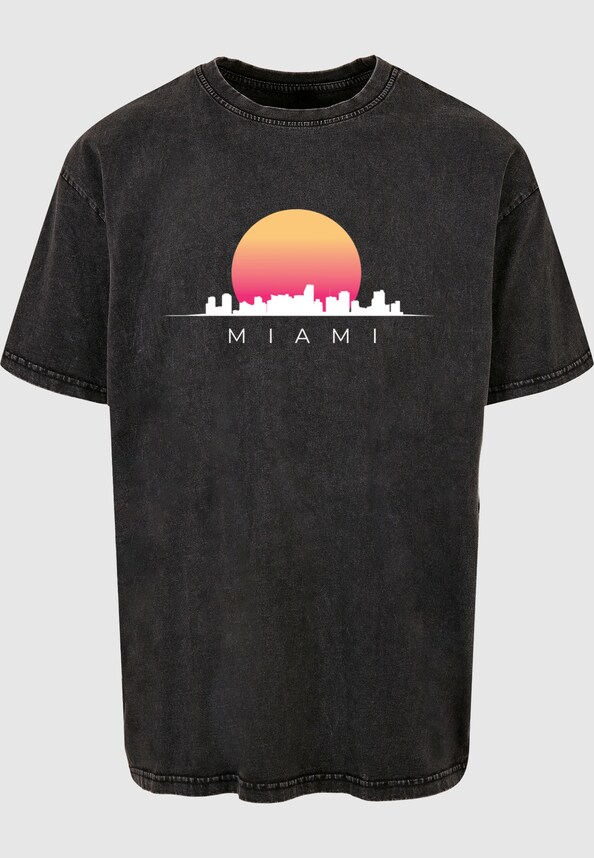 Miami X Acid Washed Heavy Oversize Tee-2