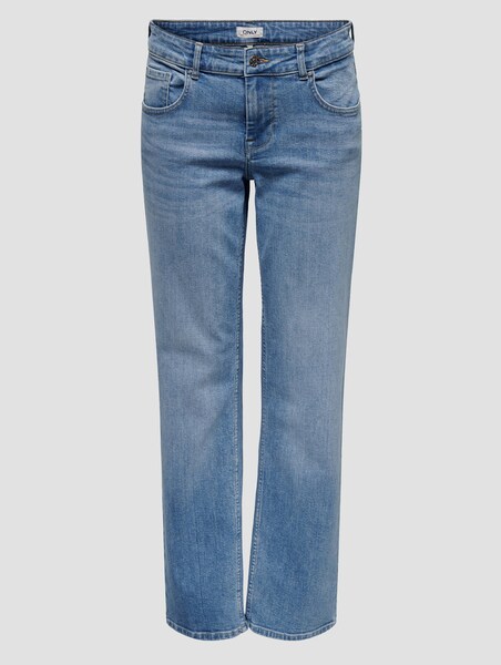 ONLY Onllopez Low Waist Straight DNM Tai435, Washed Black, 32W / 32L