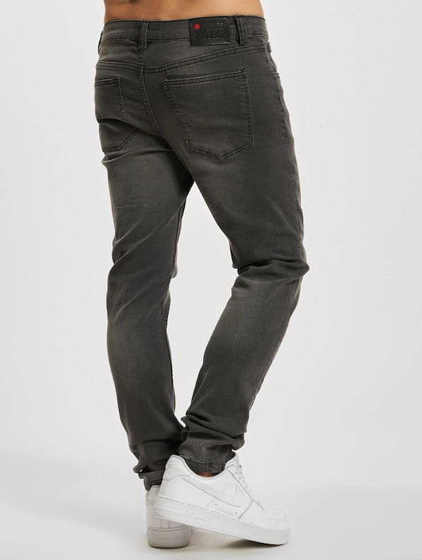 Denim Project Dpmr Red Superstretch Skinny Jeans Dark Grey-1