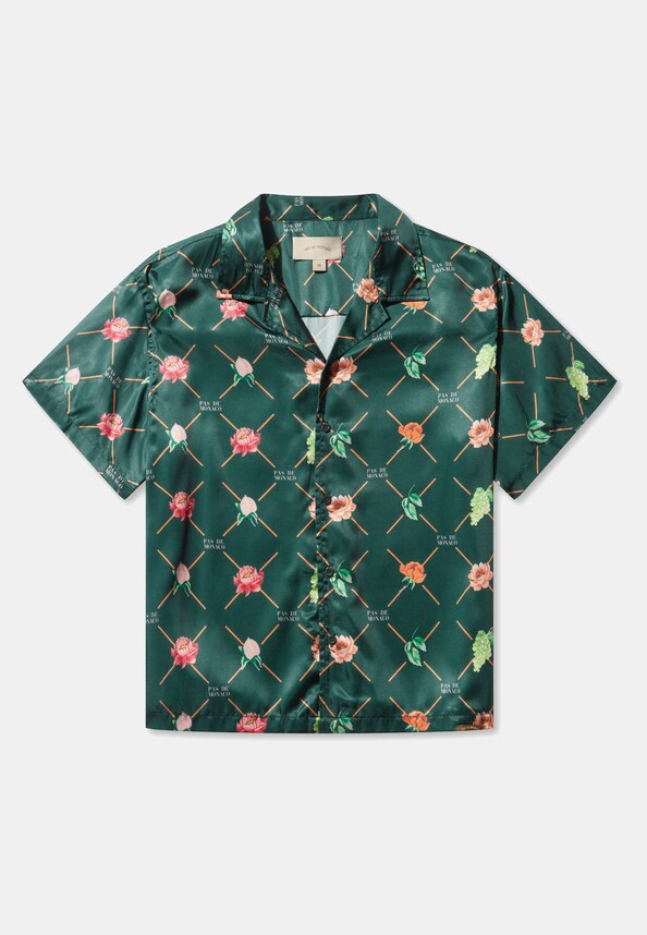 FRUIT MONOGRAM CUBAN  SHIRT-6