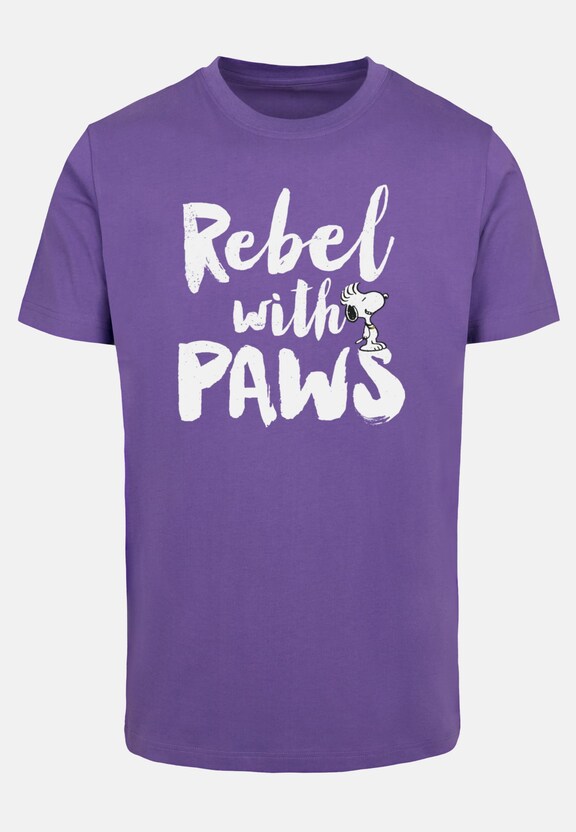 Peanuts - Rebel with paws T-Shirt Round Neck-4