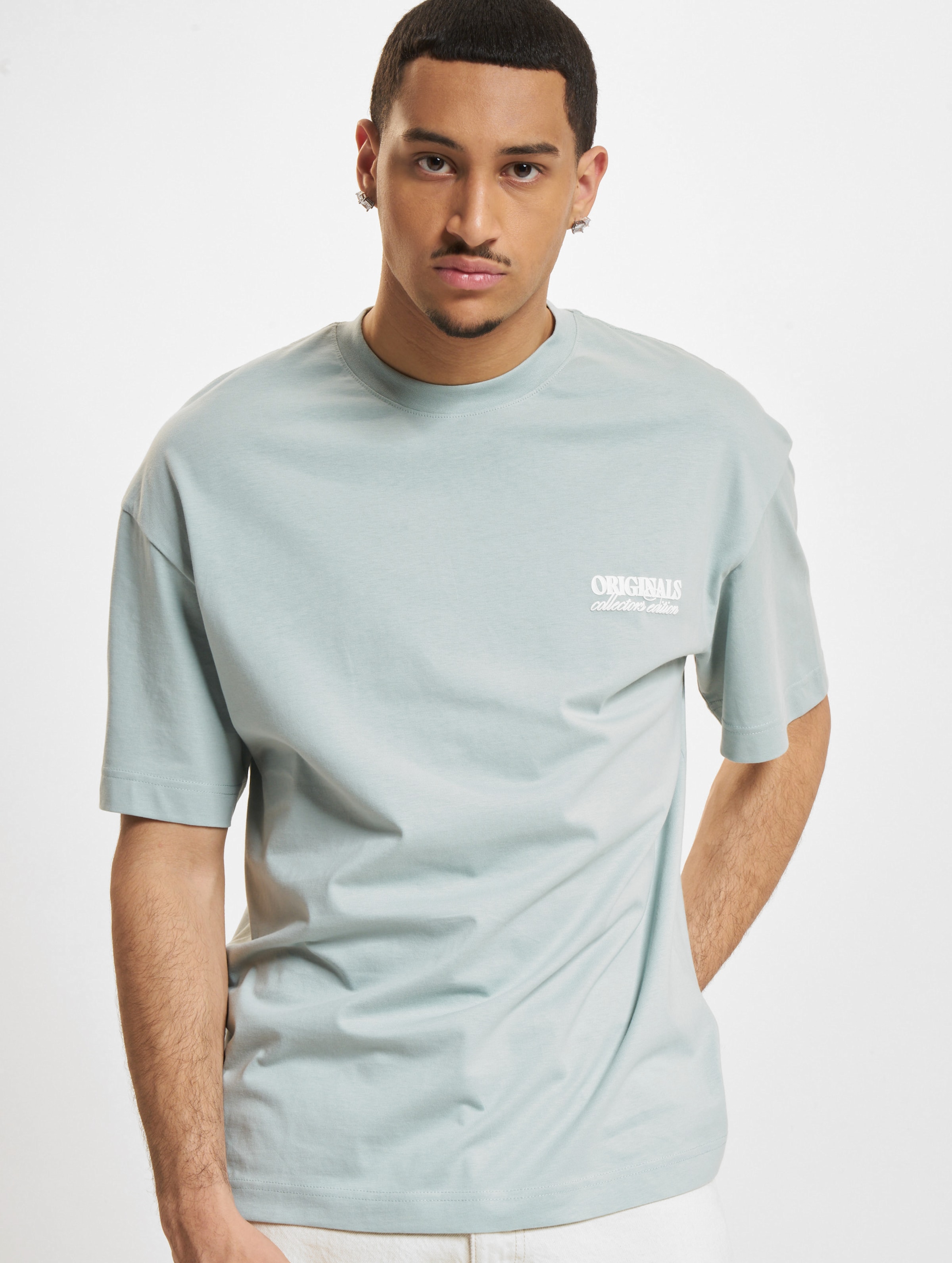 Jack & Jones Mykonos Type Crew Neck T-Shirts Männer,Unisex op kleur grijs, Maat XXL