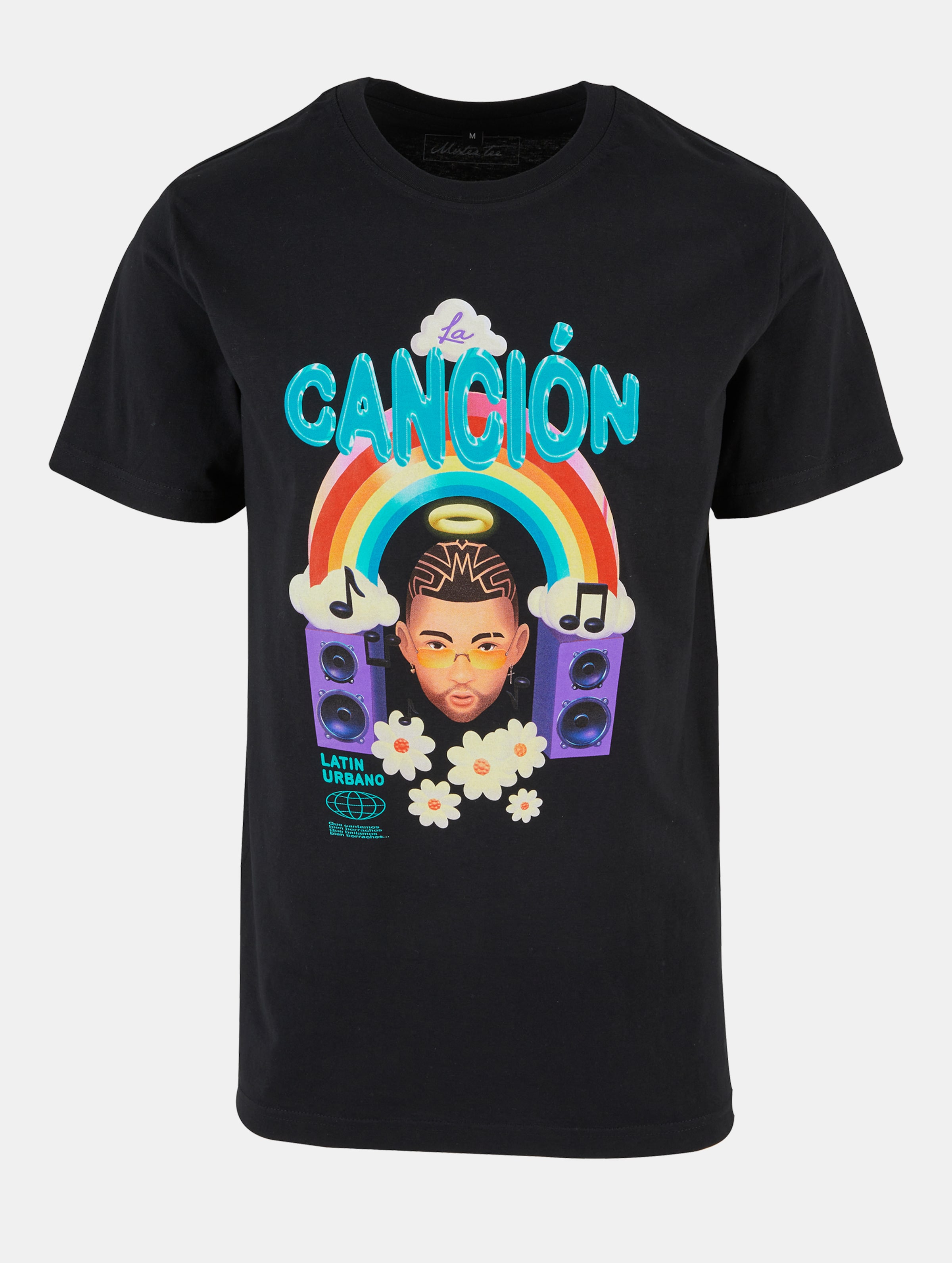 Mister Tee La Cancion 01 T-Shirts Männer,Unisex op kleur zwart, Maat S