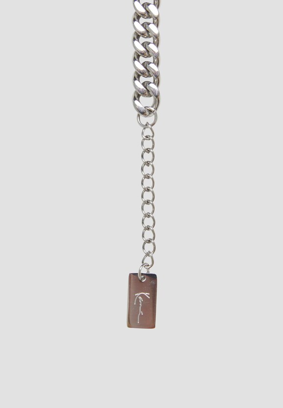 KK Retro Kani Plate Cubanlink Necklace-2