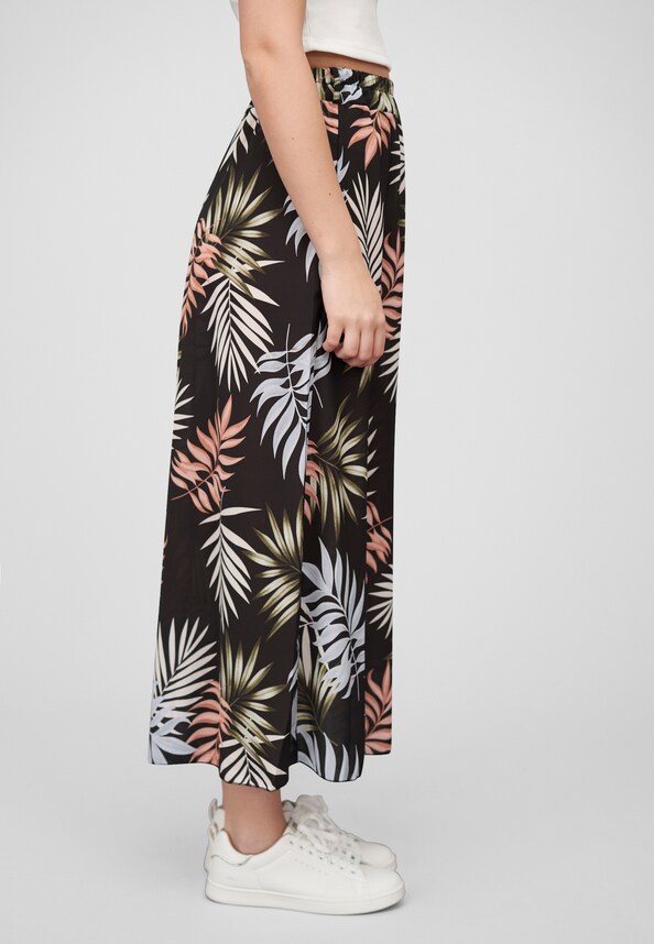 Cloud5ive Damen Longform Rock mit Allover Blätter Print-2