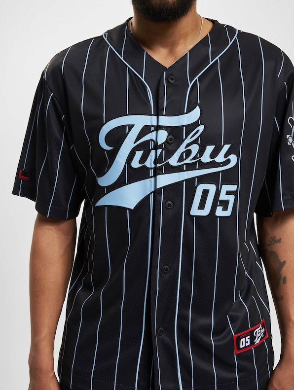 FM232-003-1 FUBU Varsity Pinstripe Baseball Jersey-3