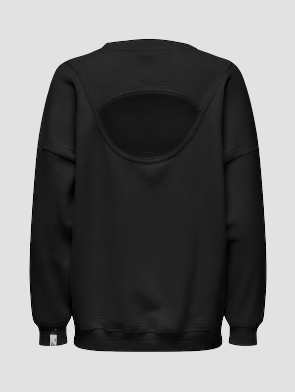 Only Elliot L/S Open Back Pullover-5