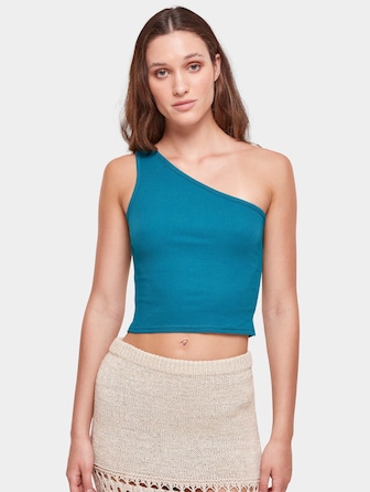 Ladies Cropped Asymmetric