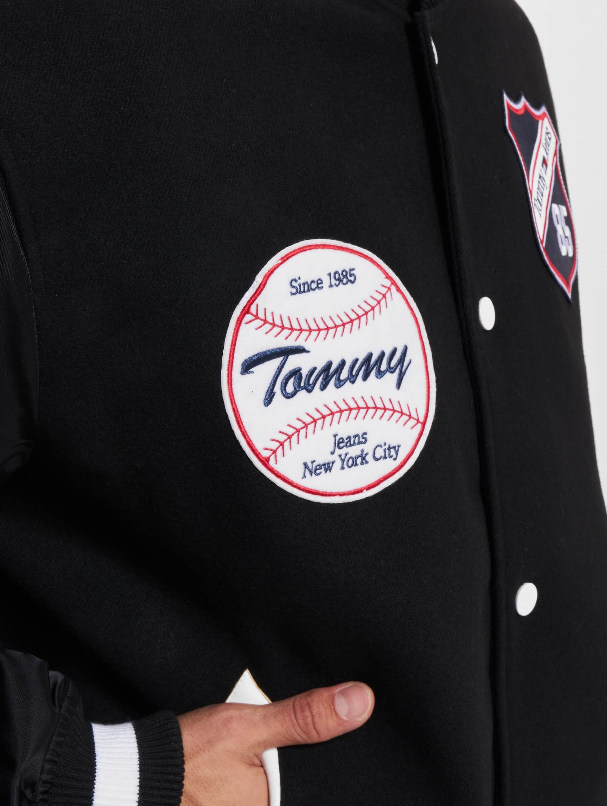 Tommy jeans outlet varsity bomber jacket