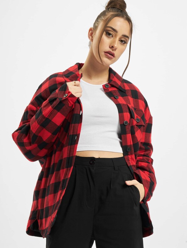 Ladies Flanell Padded Overshirt -0