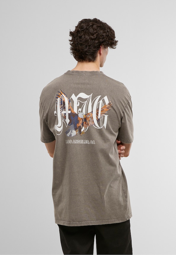 MJG Heavy Oversized Acid Washed Tee - Lone Hunter-1