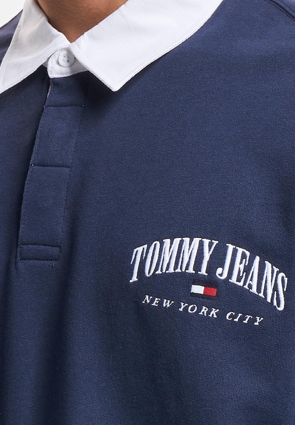 Tommy Jeans Relaxed Varsity Rugby Longsleeve Polo-3