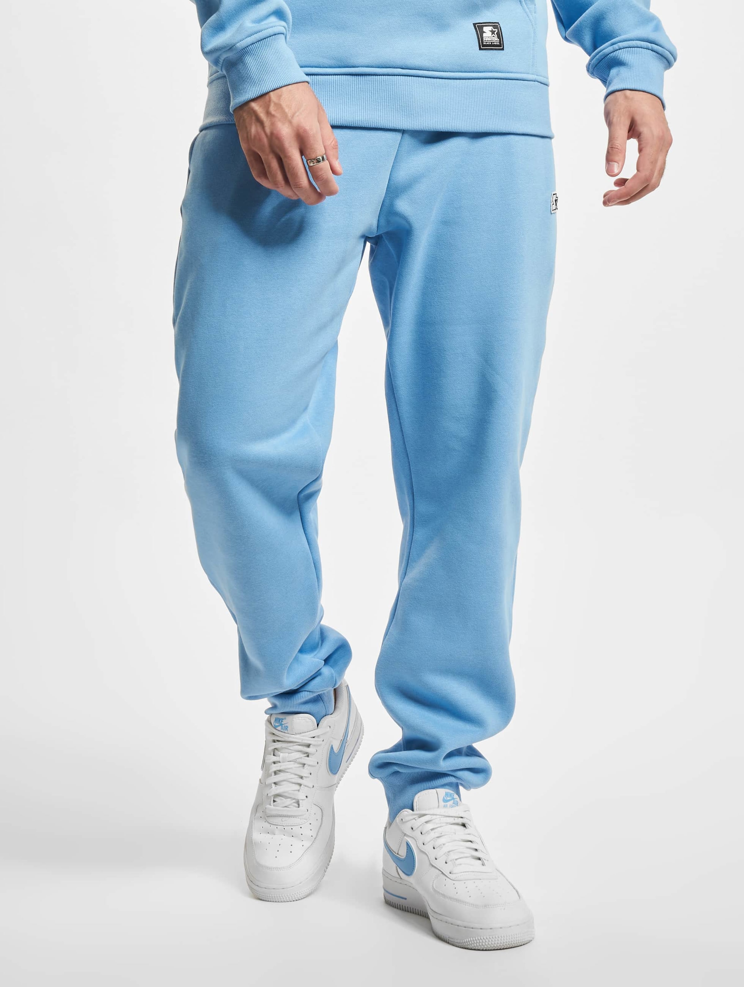 Starter Essential Sweatpants Mannen op kleur blauw, Maat S
