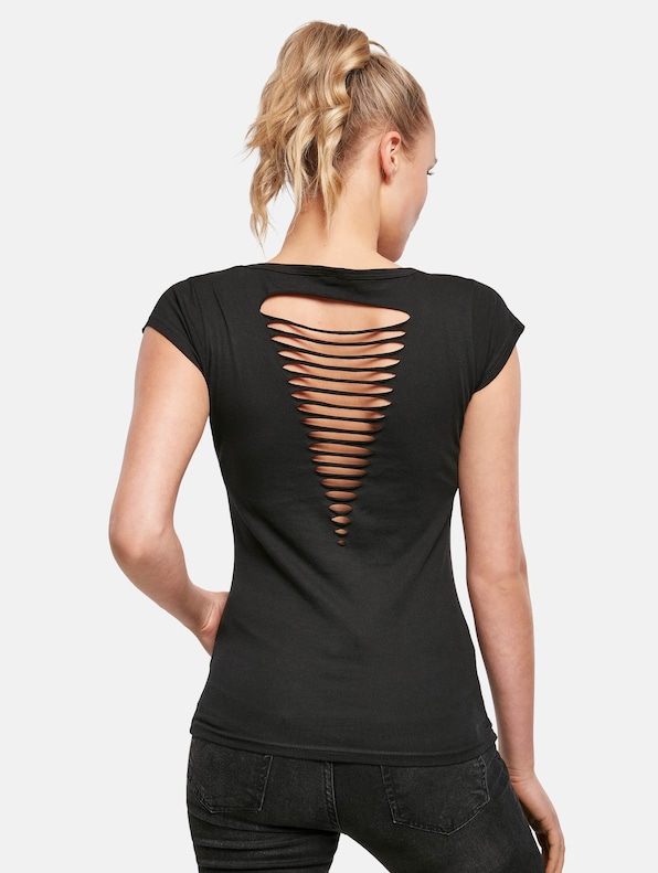 Ladies Back Cut Tee-1