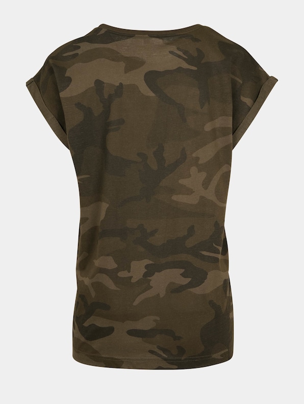 Ladies Extended Shoulder Camo Tee-1