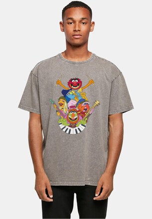 Muppets - Dr. Teeth and The Electric Mayhem Acid Washed Oversized Tee